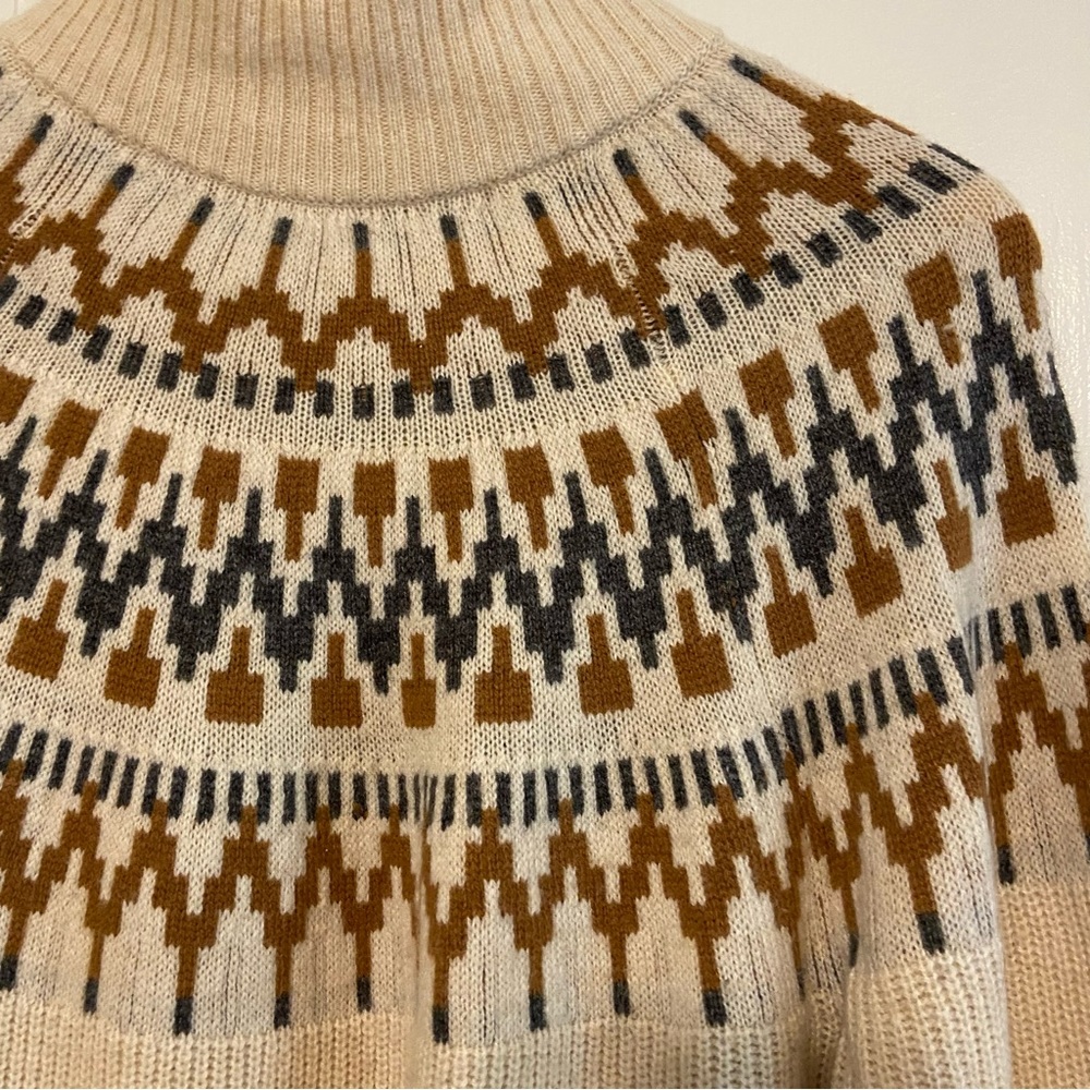 J. Crew Fair Isle Mockneck sweater - Picture 4 of 5